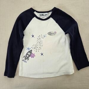 Vintage Smiley Spaceship Long Sleeve 5t/6
